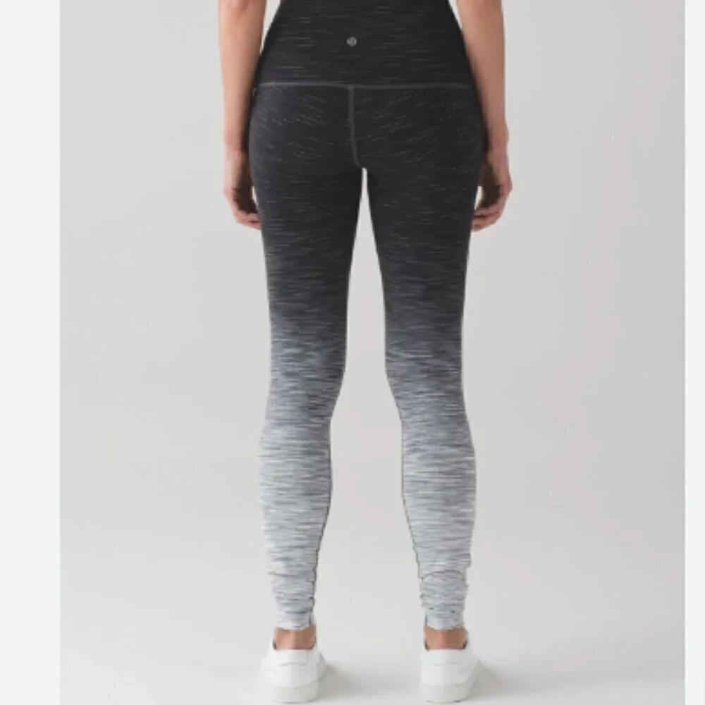 Lululemon Wunder Under Hi-Rise Ombre Space Dye Black Deep Coal - Picture 6 of 12